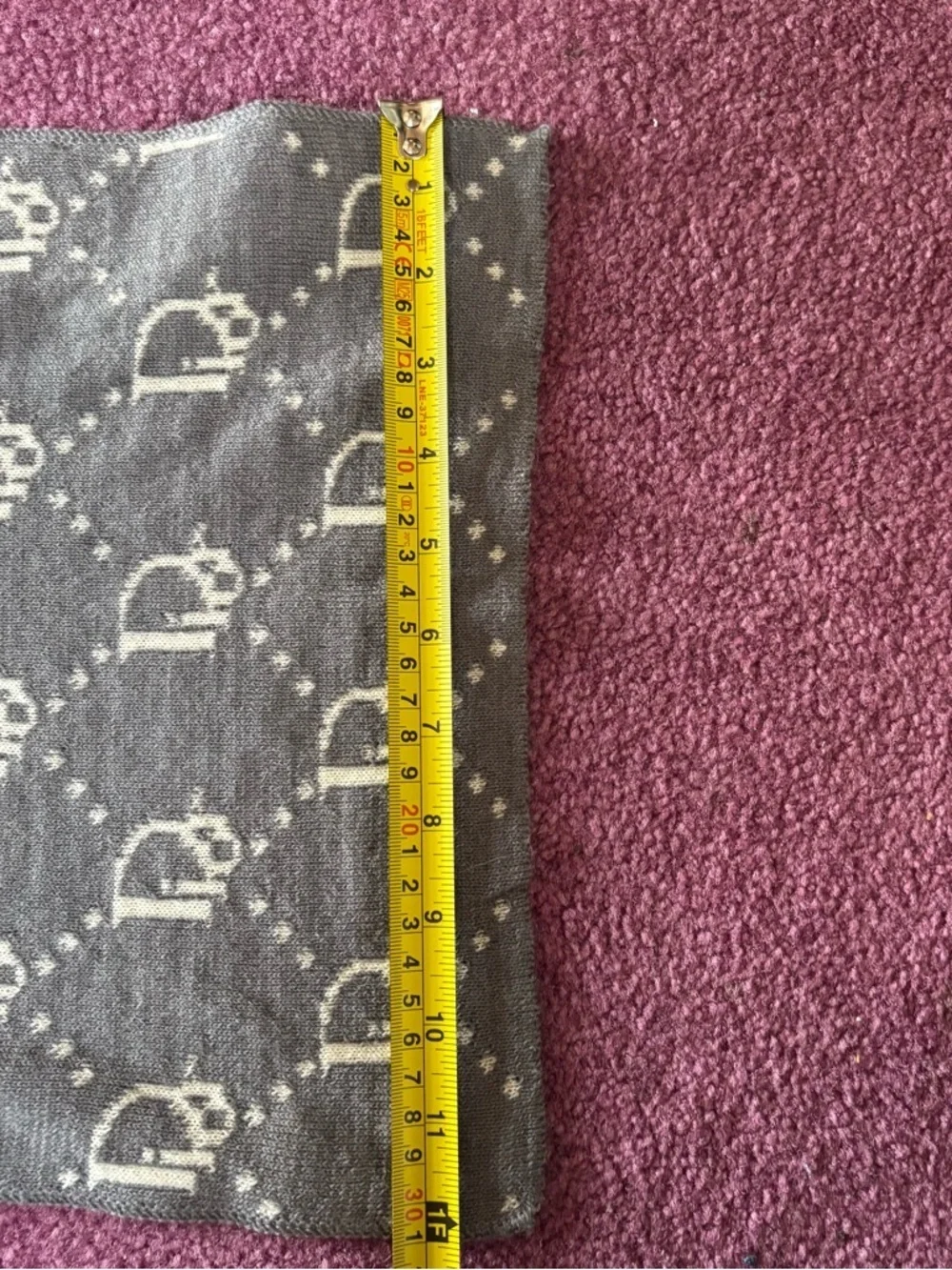 Dior Reversible Monogram Scarf - Black & Cream